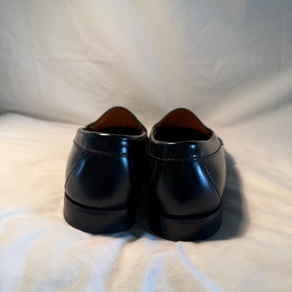 Cole Haan Black Leather Penny Loafers